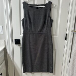 Ann Taylor Charcoal Sleeveless Dress